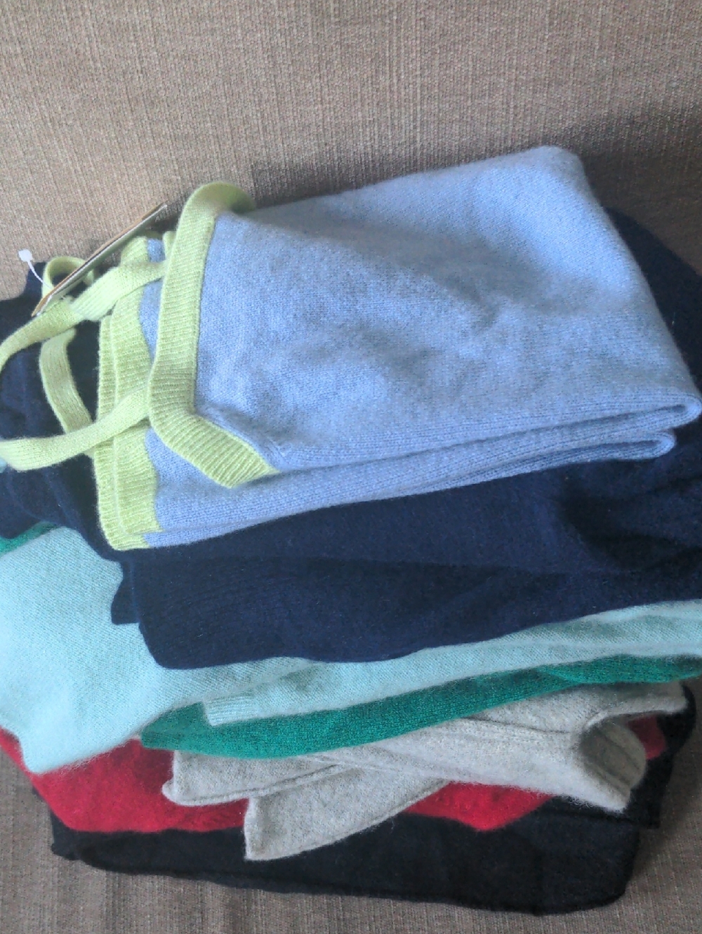 7 Flawed Cashmere Sweaters, Multicolor Set, Recycle, Repurpose, Craft, Hobby, - Picture 2 of 12